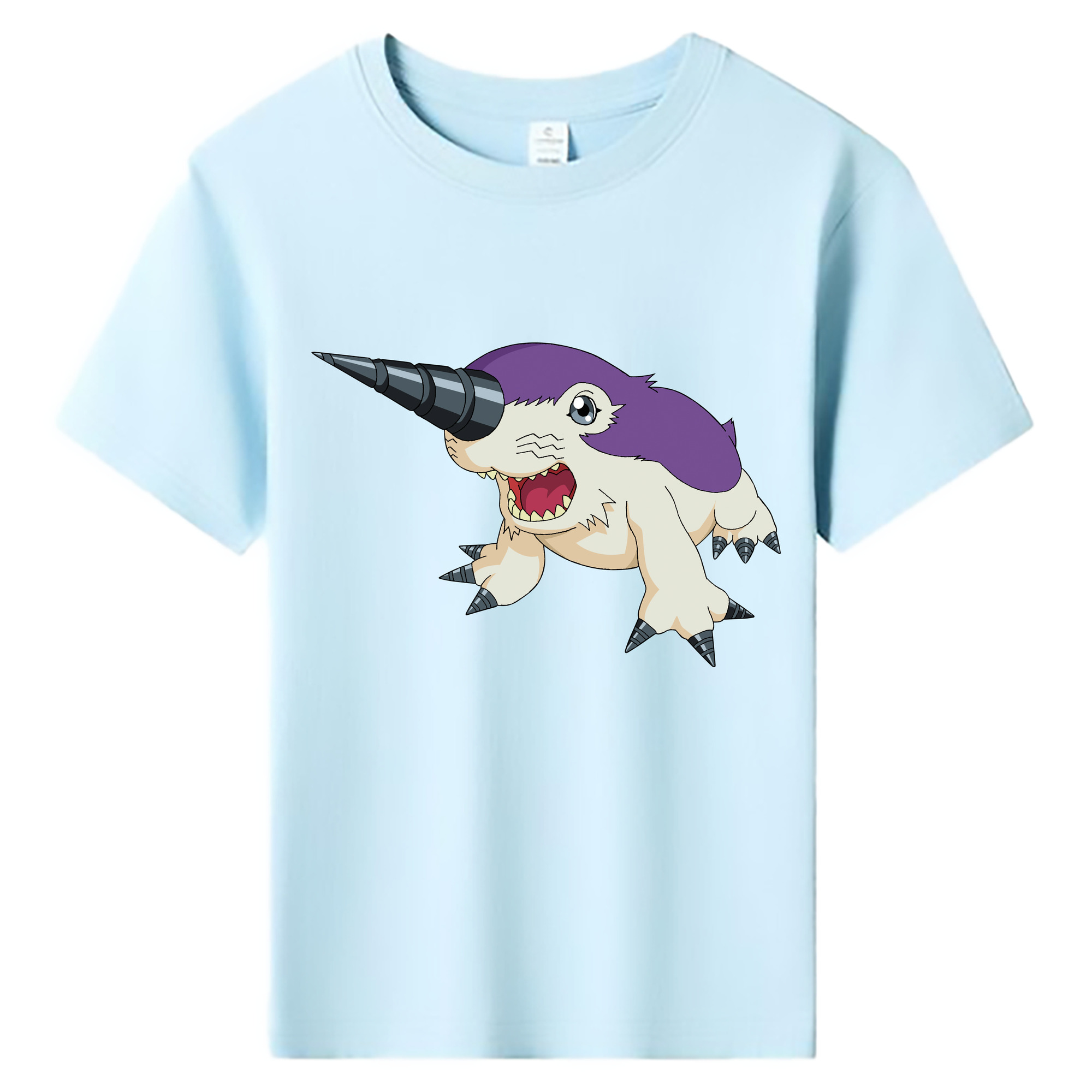 （画像用） Digimon デジタルモンスター/デジモン 綿100％キッズTシャツ（フロントプリント）